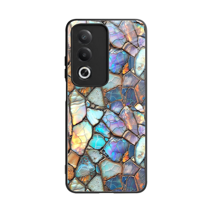 Azure Stone back phone cover | glass case for oppo a3 pro