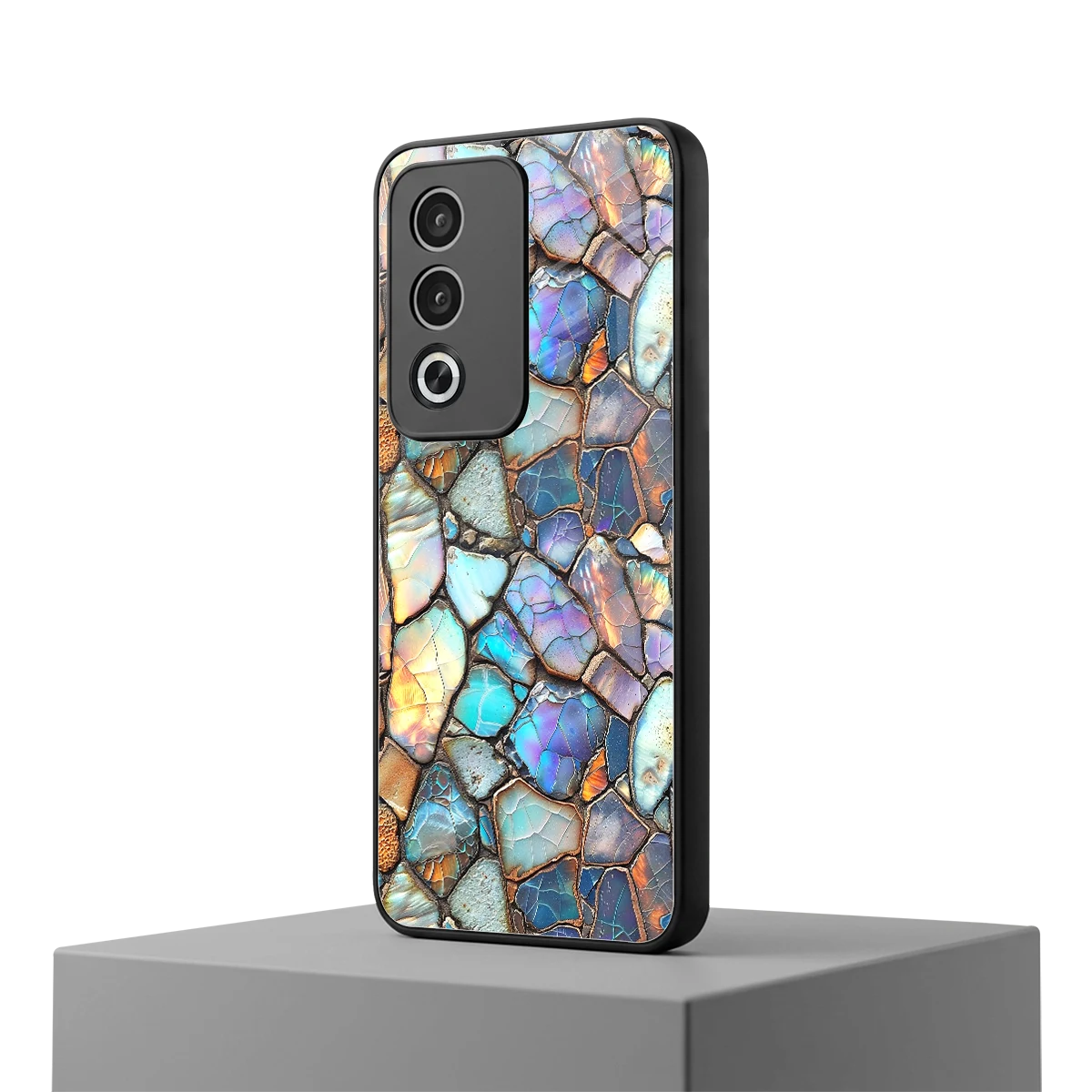 Azure Stone oppo a3 pro mobile cover | shockproof glass phone case