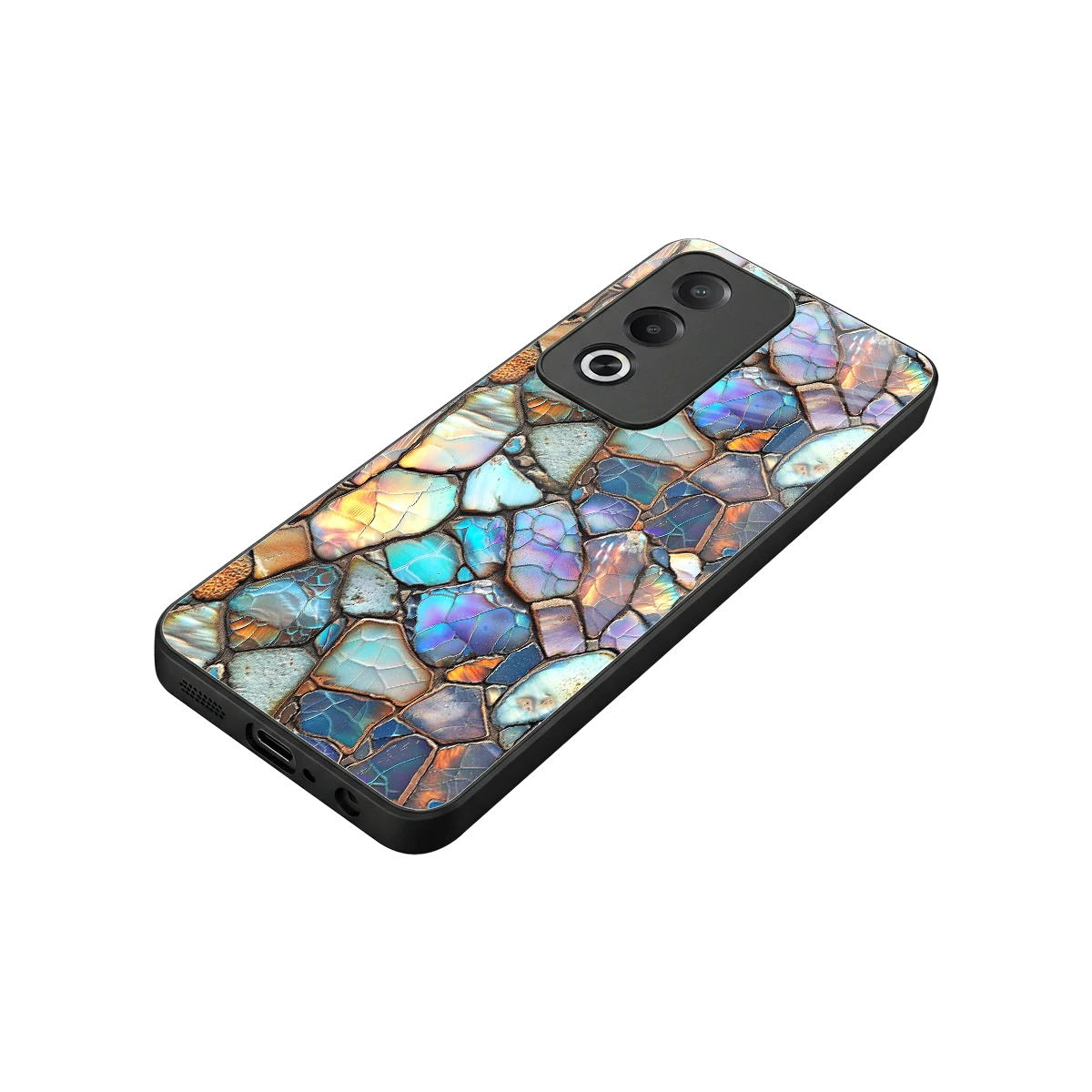 Azure Stone stylish phone case for oppo a3 pro | glossy glass and slim fit