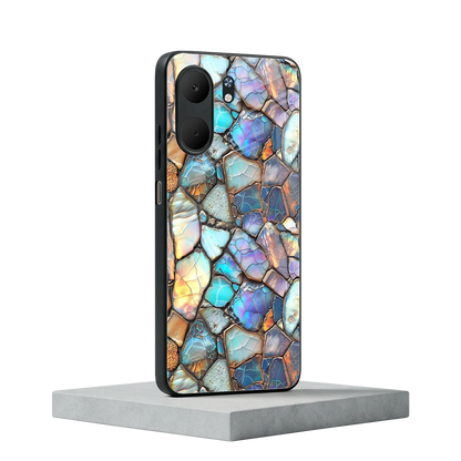 Azure Stone oppo a5x 5g mobile cover | shockproof glass phone case