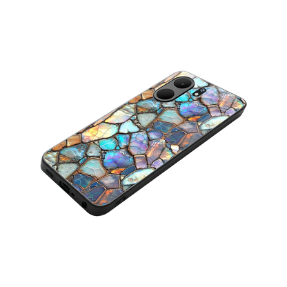 Azure Stone stylish phone case for oppo a5x 5g | glossy glass and slim fit