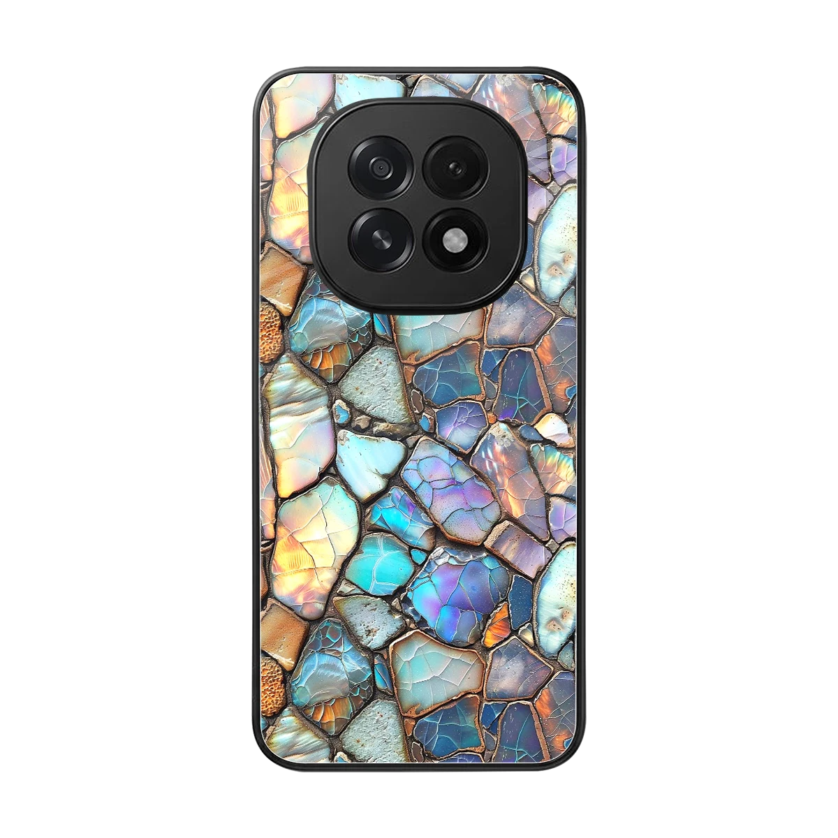 Azure Stone back phone cover | glass case for oppo f29 5g