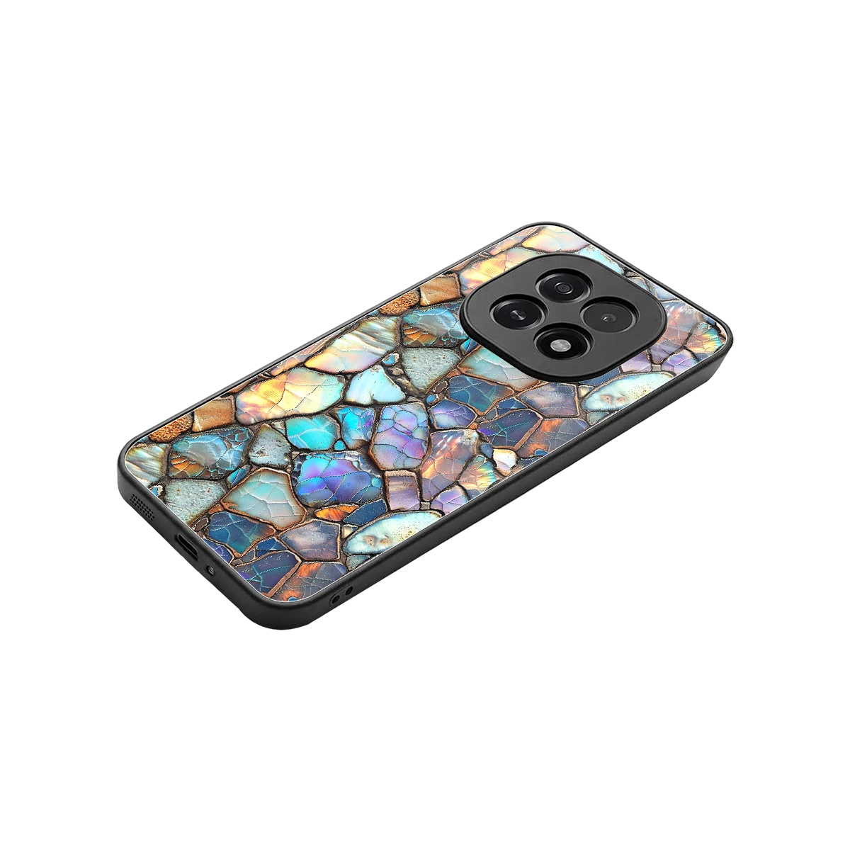 Azure Stone stylish phone case for oppo f29 5g | glossy glass and slim fit