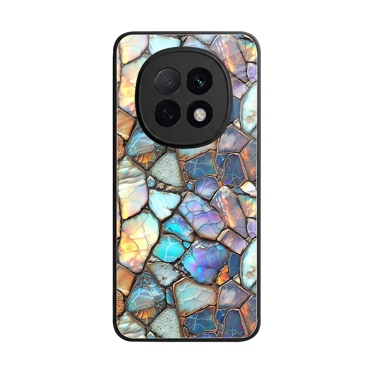 Azure Stone back phone cover | glass case for oppo f29 pro 5g