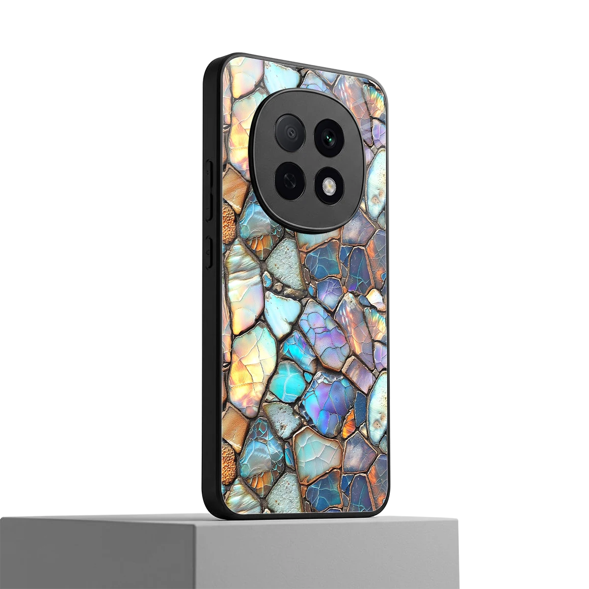 Azure Stone oppo f29 pro 5g mobile cover | shockproof glass phone case