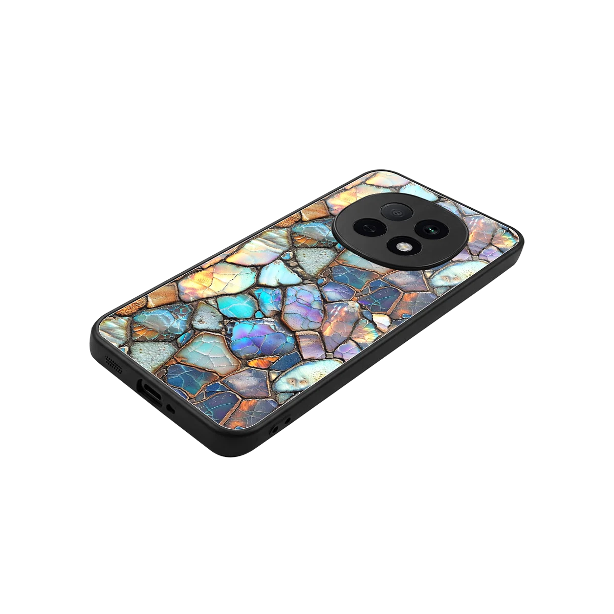 Azure Stone stylish phone case for oppo f29 pro 5g | glossy glass and slim fit