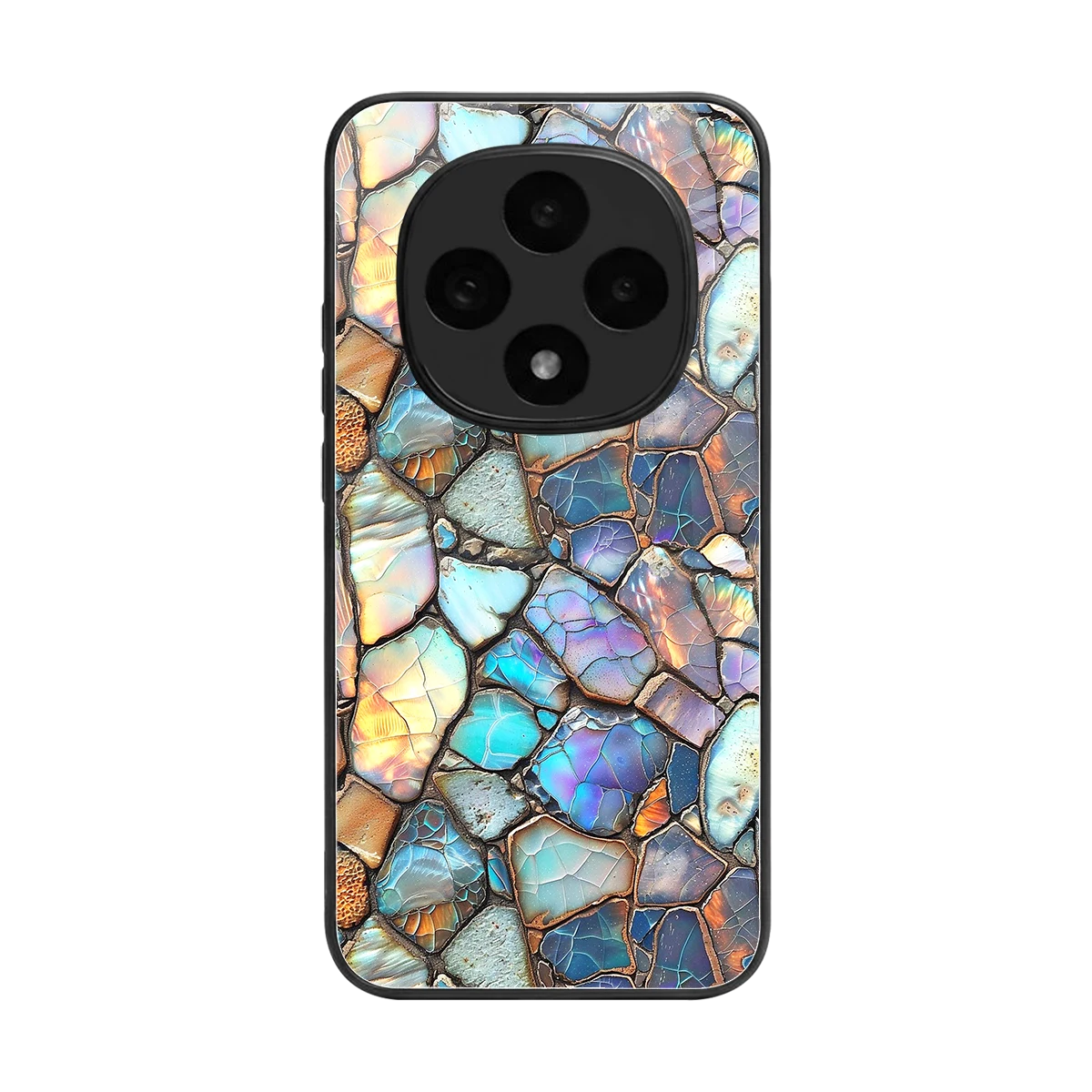 Azure Stone back phone cover | glass case for oppo f31 pro 5g