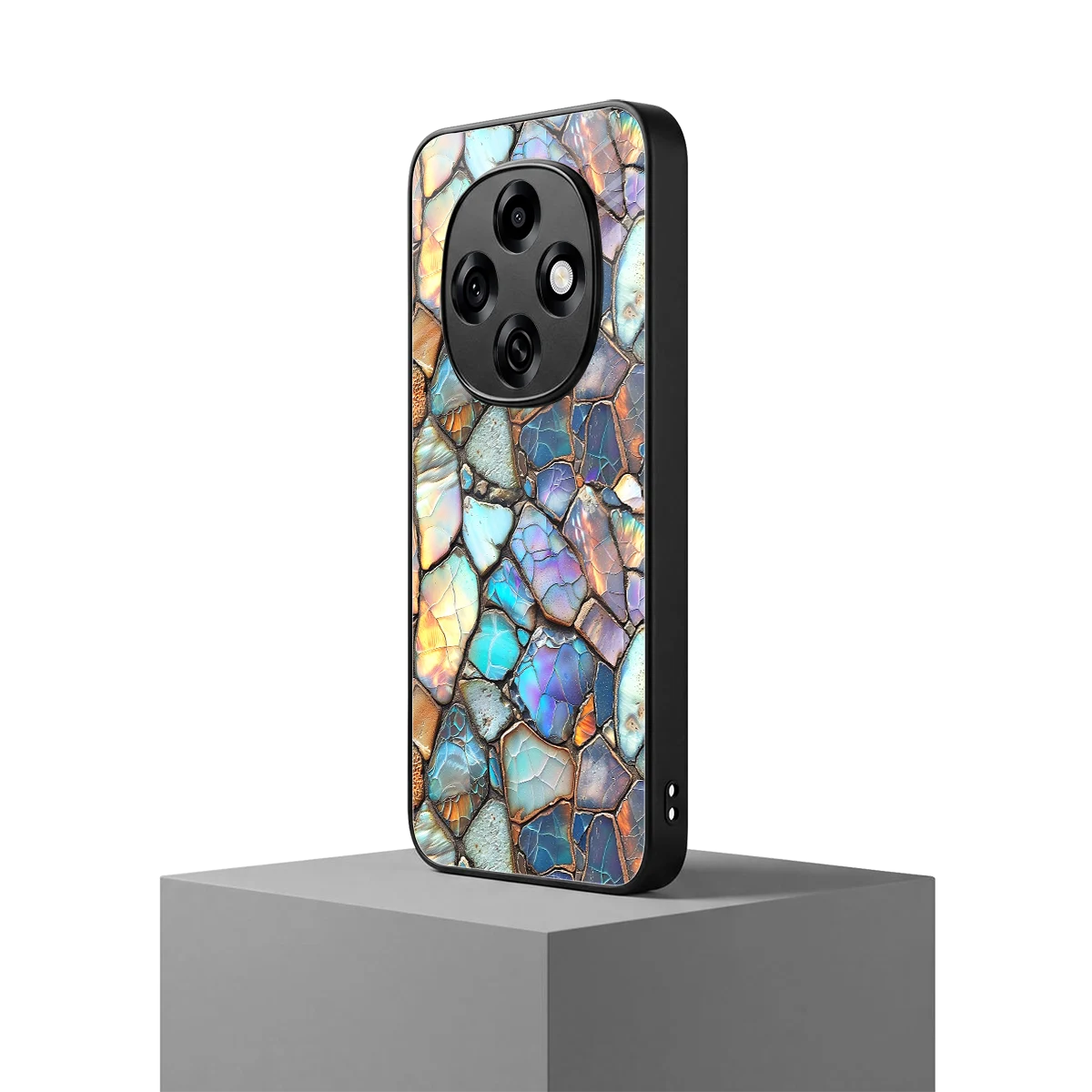 Azure Stone oppo f31 pro 5g mobile cover | shockproof glass phone case
