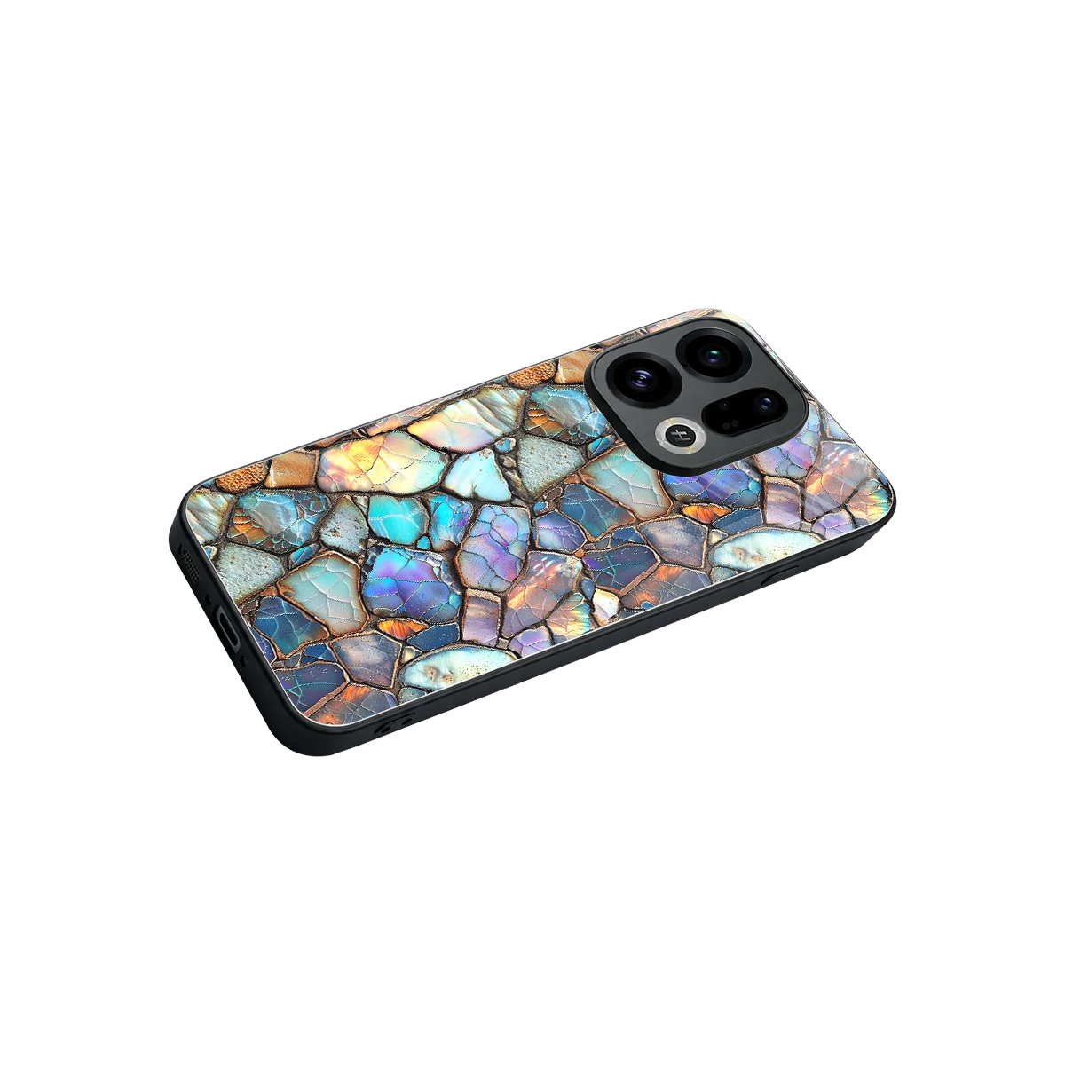 Azure Stone stylish phone case for oppo find x9 | glossy glass and slim fit