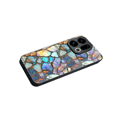 Azure Stone stylish phone case for oppo find x9 | glossy glass and slim fit