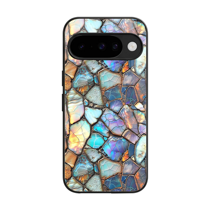 Azure Stone back phone cover | glass case for google pixel 10
