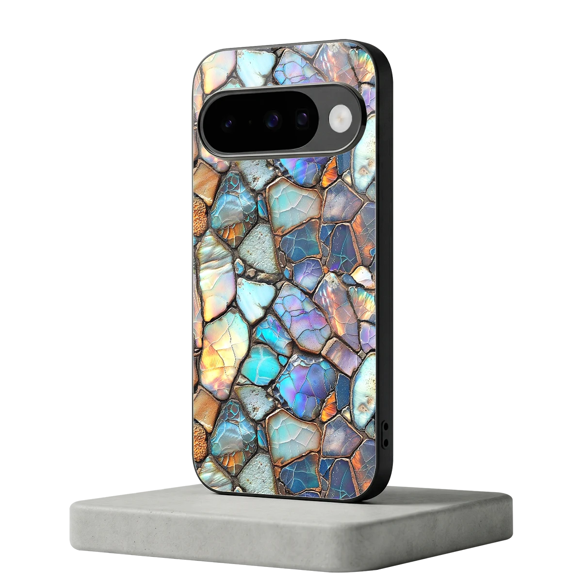 Azure Stone google pixel 10 mobile cover | shockproof glass phone case