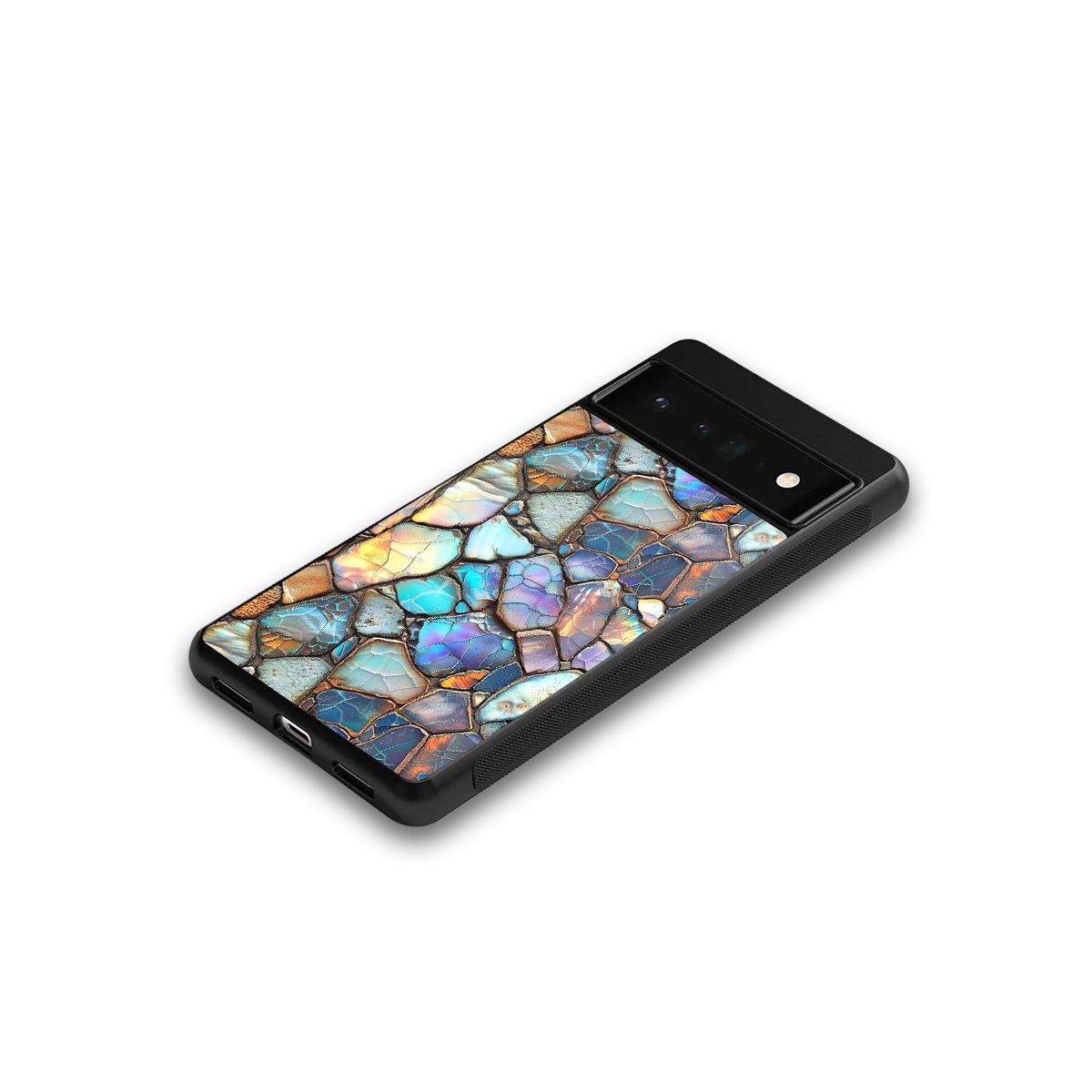 Azure Stone google pixel 6 pro mobile cover | shockproof glass phone case