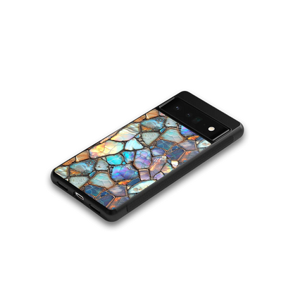 Azure Stone google pixel 6 pro mobile cover | shockproof glass phone case