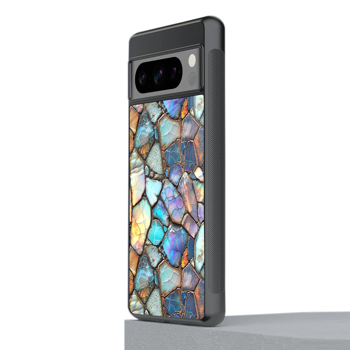 Azure Stone stylish phone case for google pixel 8 pro | glossy glass and slim fit