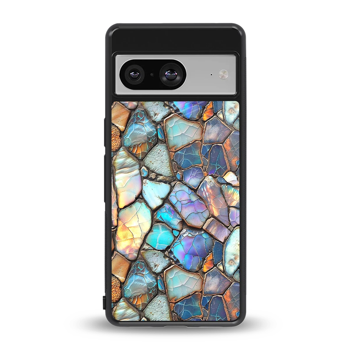 Azure Stone back phone cover | glass case for google pixel 8
