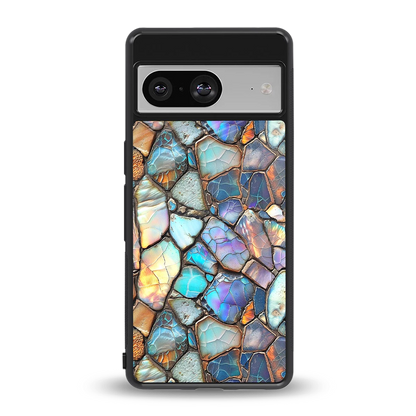 Azure Stone back phone cover | glass case for google pixel 8