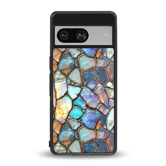 Azure Stone back phone cover | glass case for google pixel 8