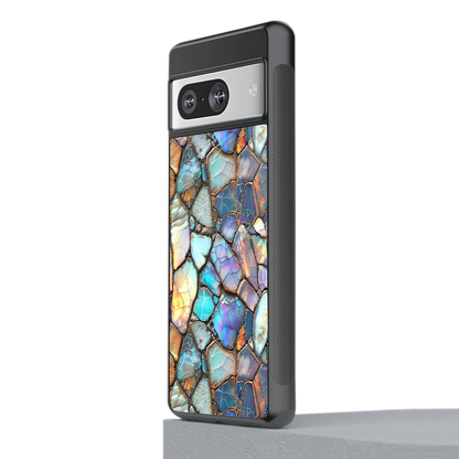 Azure Stone stylish phone case for google pixel 8 | glossy glass and slim fit