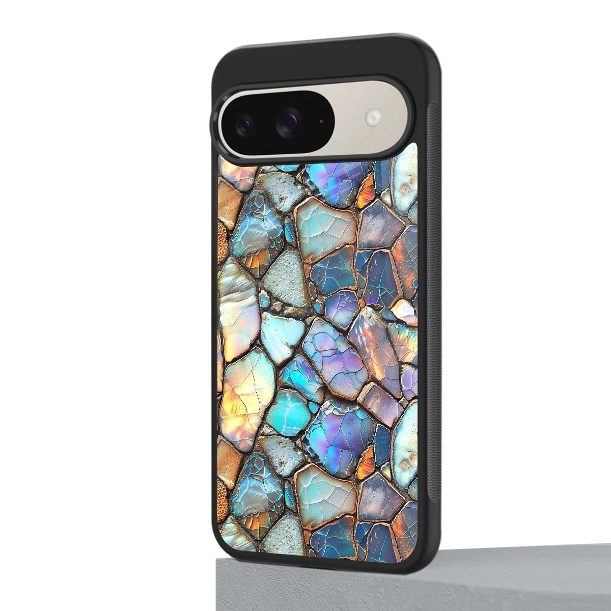 Azure Stone google pixel 9 mobile cover | shockproof glass phone case