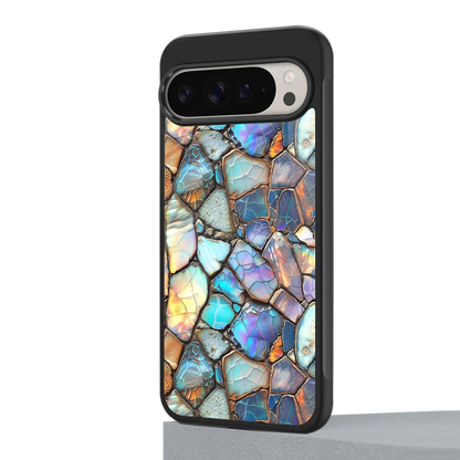 Azure Stone google pixel 9 pro mobile cover | shockproof glass phone case