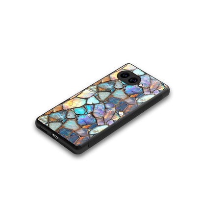 Azure Stone stylish phone case for google pixel 10a | glossy glass and slim fit
