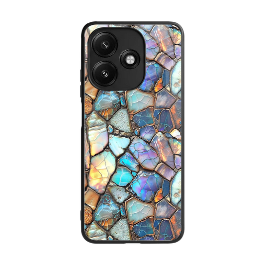 Azure Stone back phone cover | glass case for redmi 12 5g