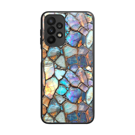 Azure Stone back phone cover | glass case for samsung galaxy a23