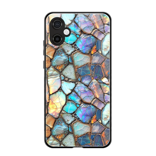 Azure Stone back phone cover | glass case for samsung galaxy a06 5g