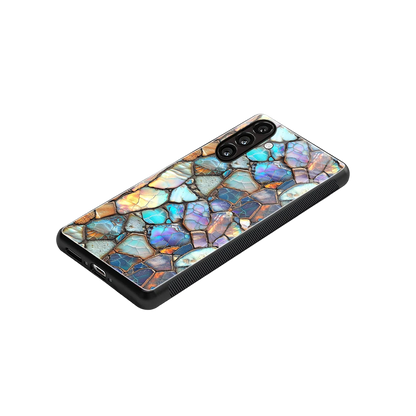 Azure Stone stylish phone case for samsung galaxy m35 5g | glossy glass and slim fit