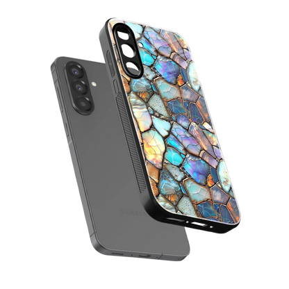 Azure Stone sleek samsung galaxy a36 5g cover with tempered glass back and TPU edges