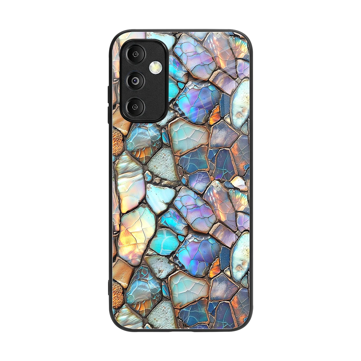Azure Stone back phone cover | glass case for samsung galaxy m14 5g