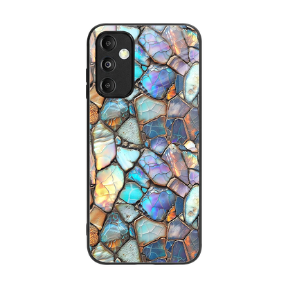 Azure Stone back phone cover | glass case for samsung galaxy m14 5g
