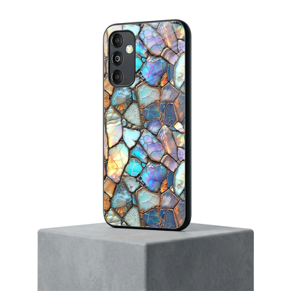 Azure Stone samsung galaxy m14 5g mobile cover | shockproof glass phone case