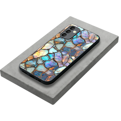 Azure Stone stylish phone case for samsung galaxy m14 5g | glossy glass and slim fit