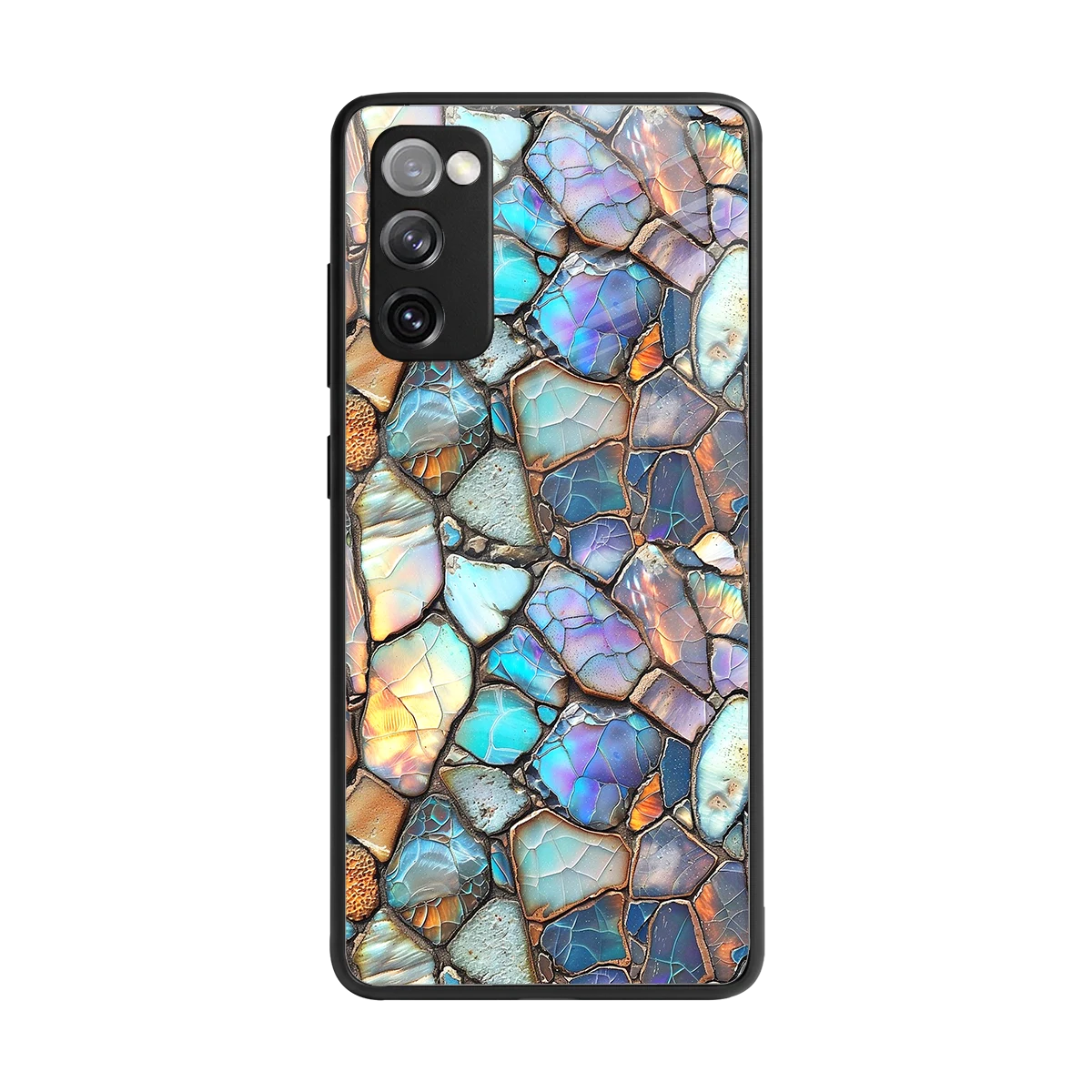 Azure Stone back phone cover | glass case for samsung galaxy s20 fe