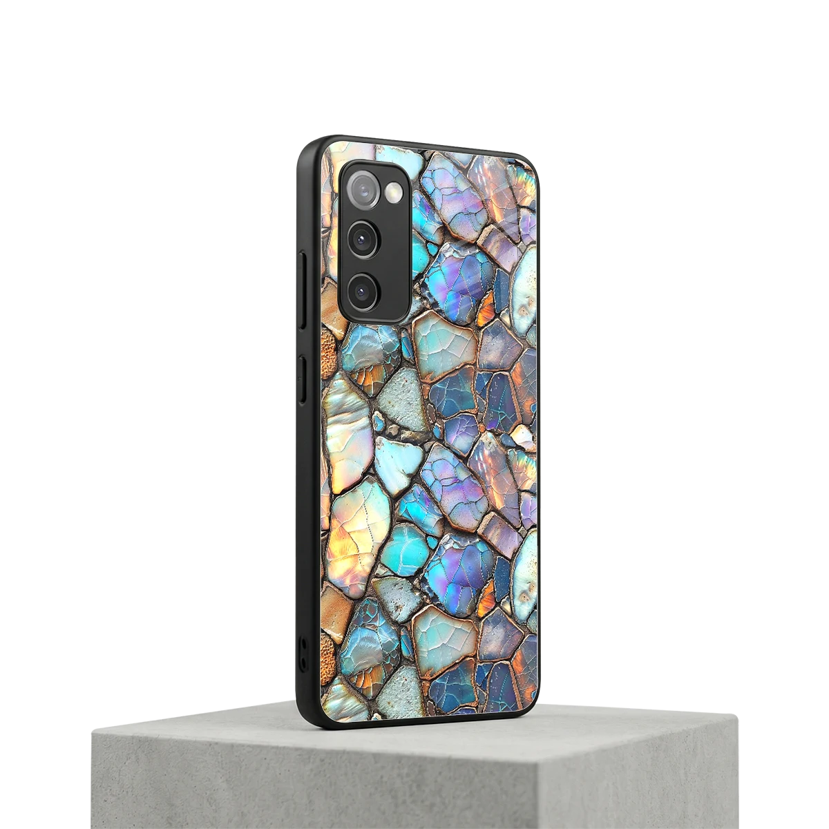 Azure Stone samsung galaxy s20 fe mobile cover | shockproof glass phone case