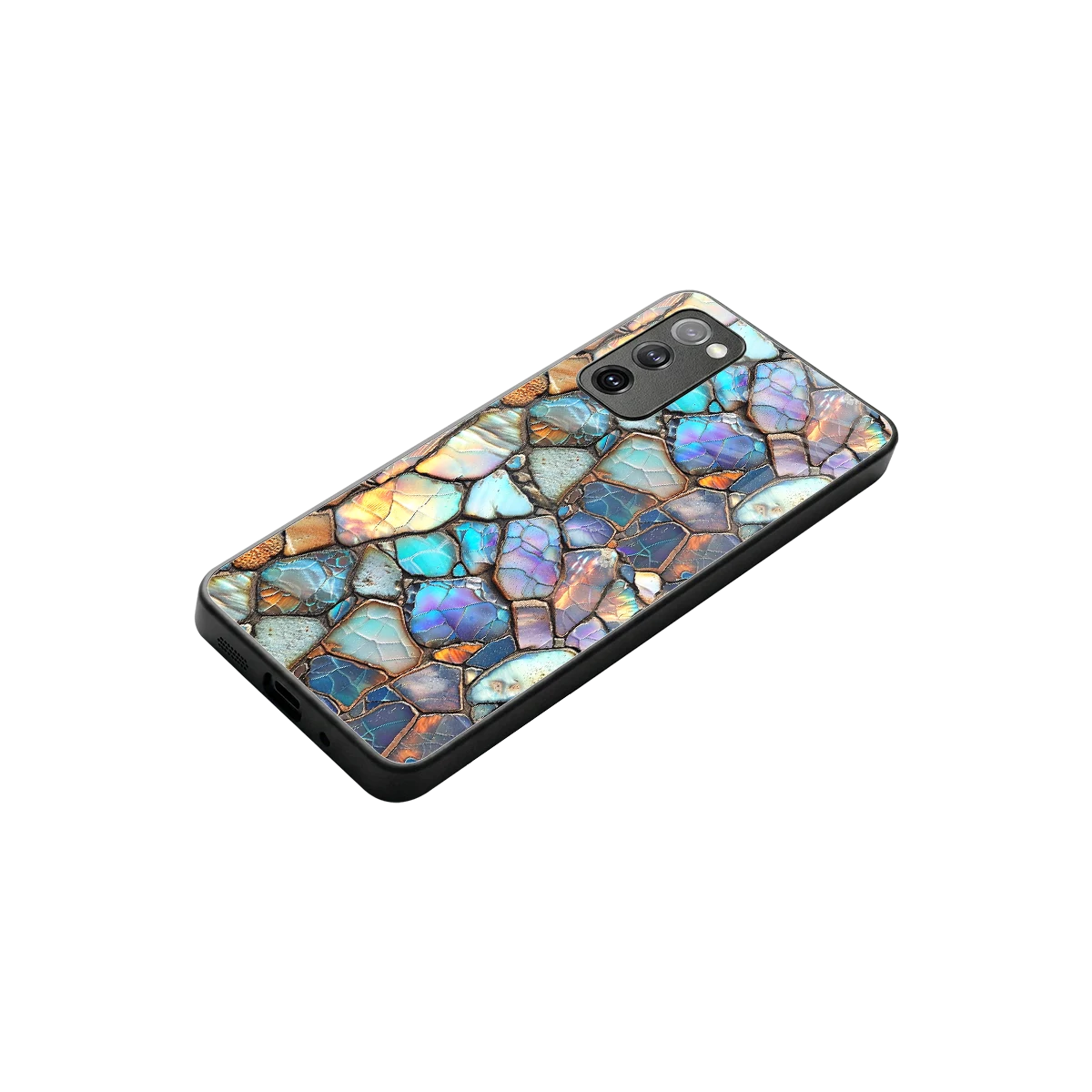 Azure Stone stylish phone case for samsung galaxy s20 fe | glossy glass and slim fit