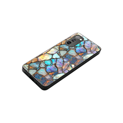 Azure Stone stylish phone case for samsung galaxy s20 fe | glossy glass and slim fit