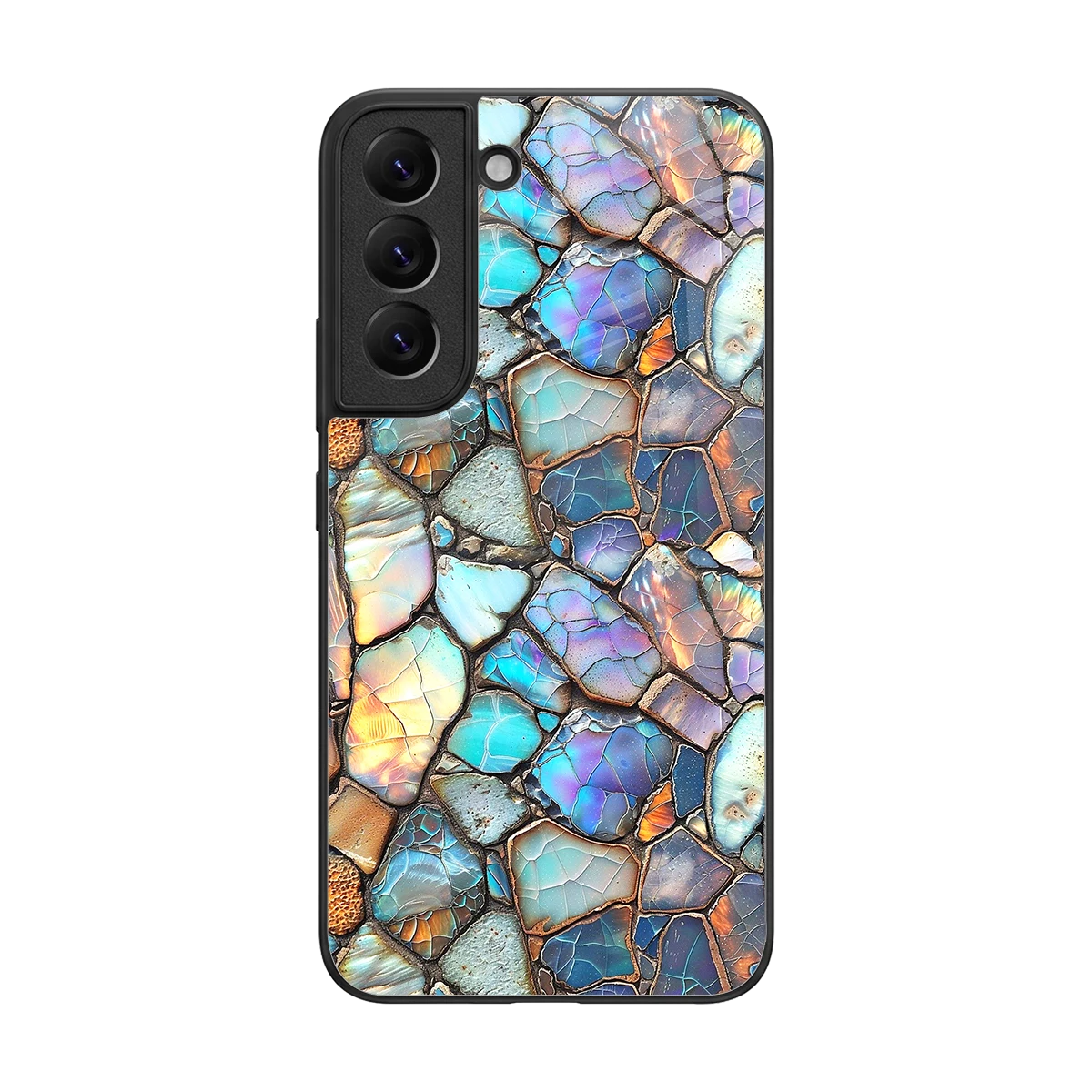 Azure Stone back phone cover | glass case for samsung galaxy s22