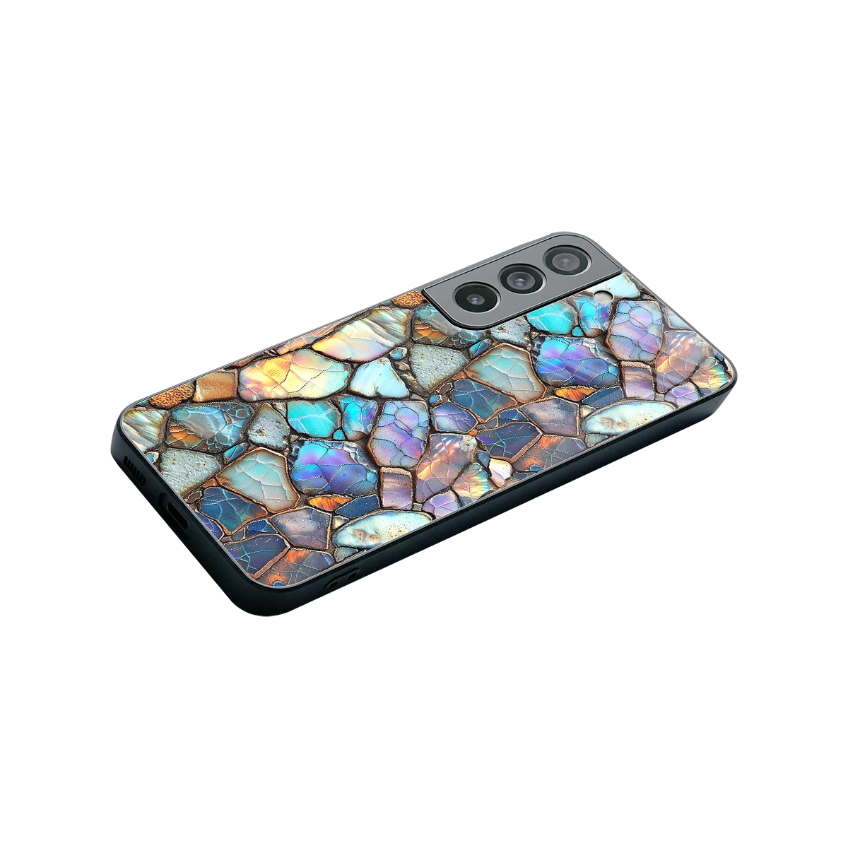 Azure Stone stylish phone case for samsung galaxy s22 | glossy glass and slim fit