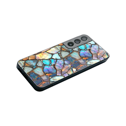 Azure Stone stylish phone case for samsung galaxy s22 | glossy glass and slim fit