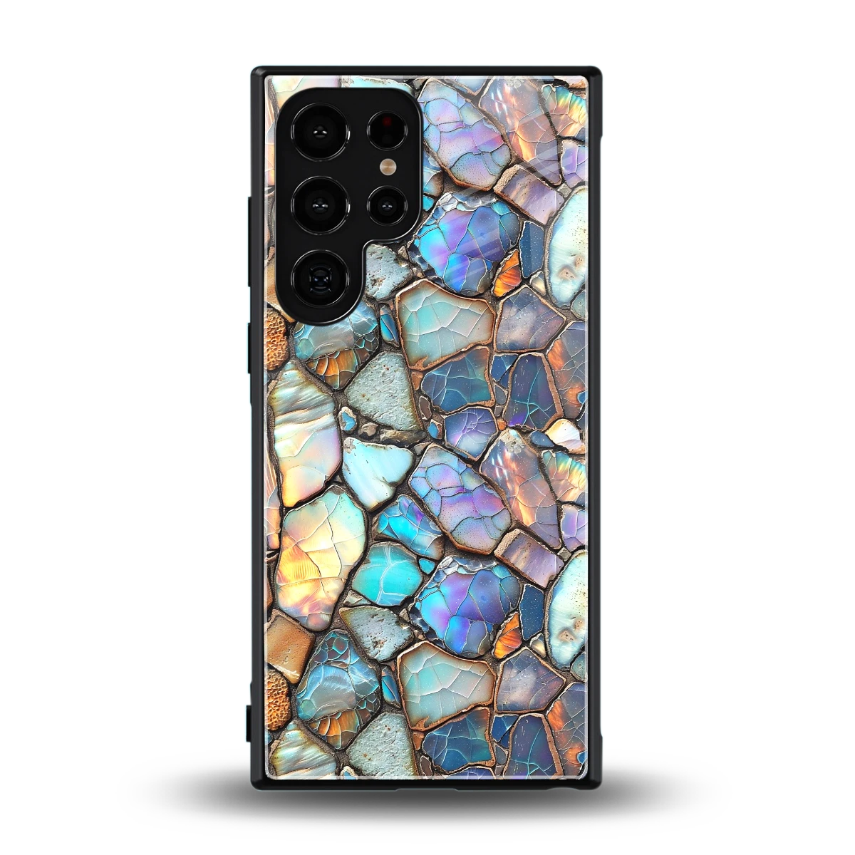 Azure Stone back phone cover | glass case for samsung galaxy s24 ultra