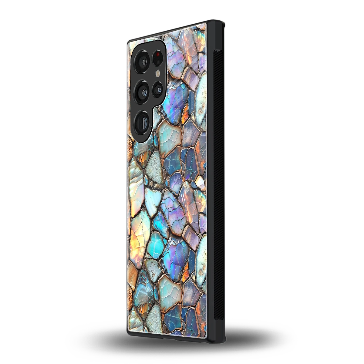 Azure Stone samsung galaxy s24 ultra mobile cover | shockproof glass phone case