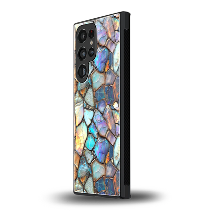 Azure Stone samsung galaxy s24 ultra mobile cover | shockproof glass phone case