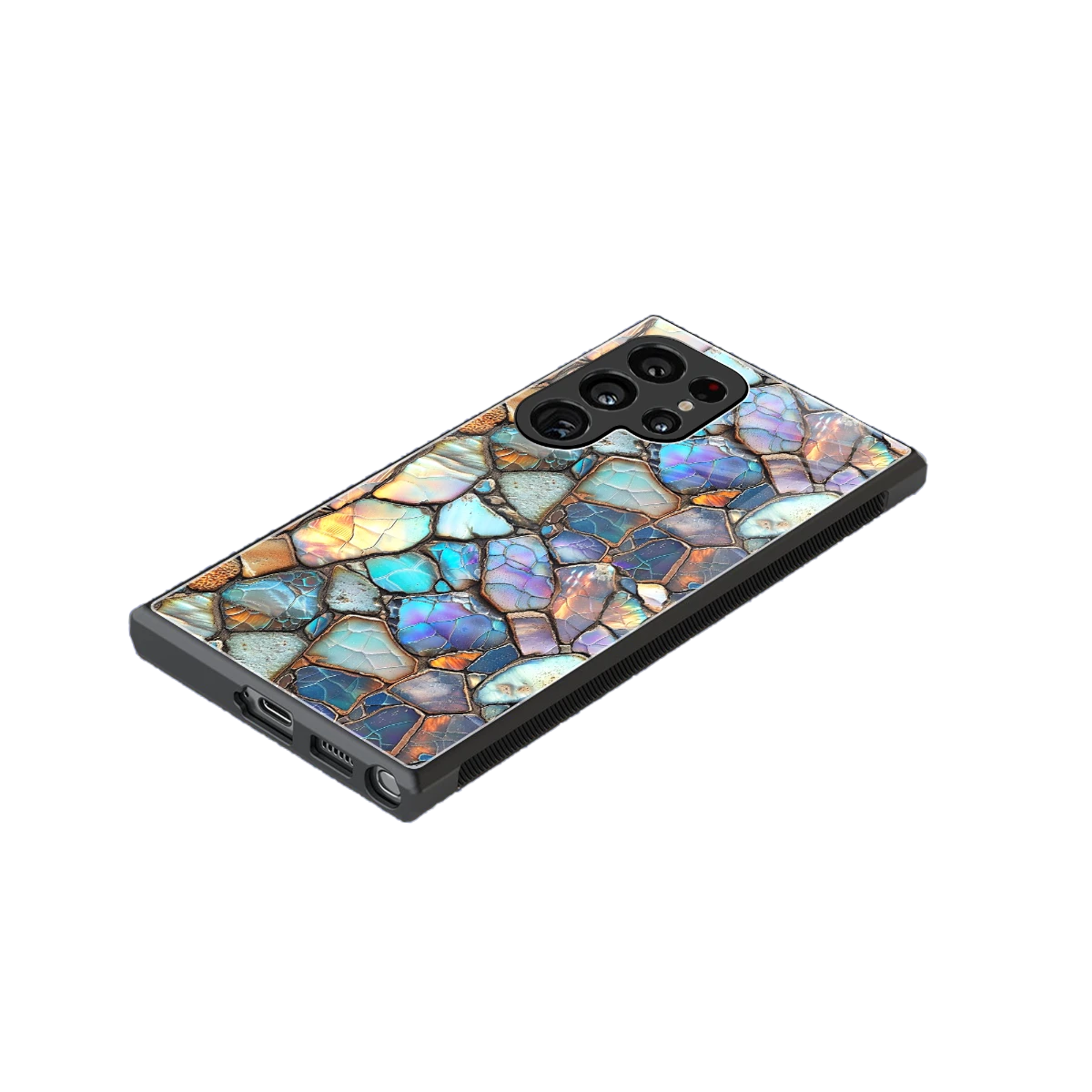 Azure Stone stylish phone case for samsung galaxy s24 ultra | glossy glass and slim fit