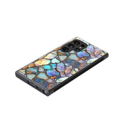 Azure Stone stylish phone case for samsung galaxy s24 ultra | glossy glass and slim fit