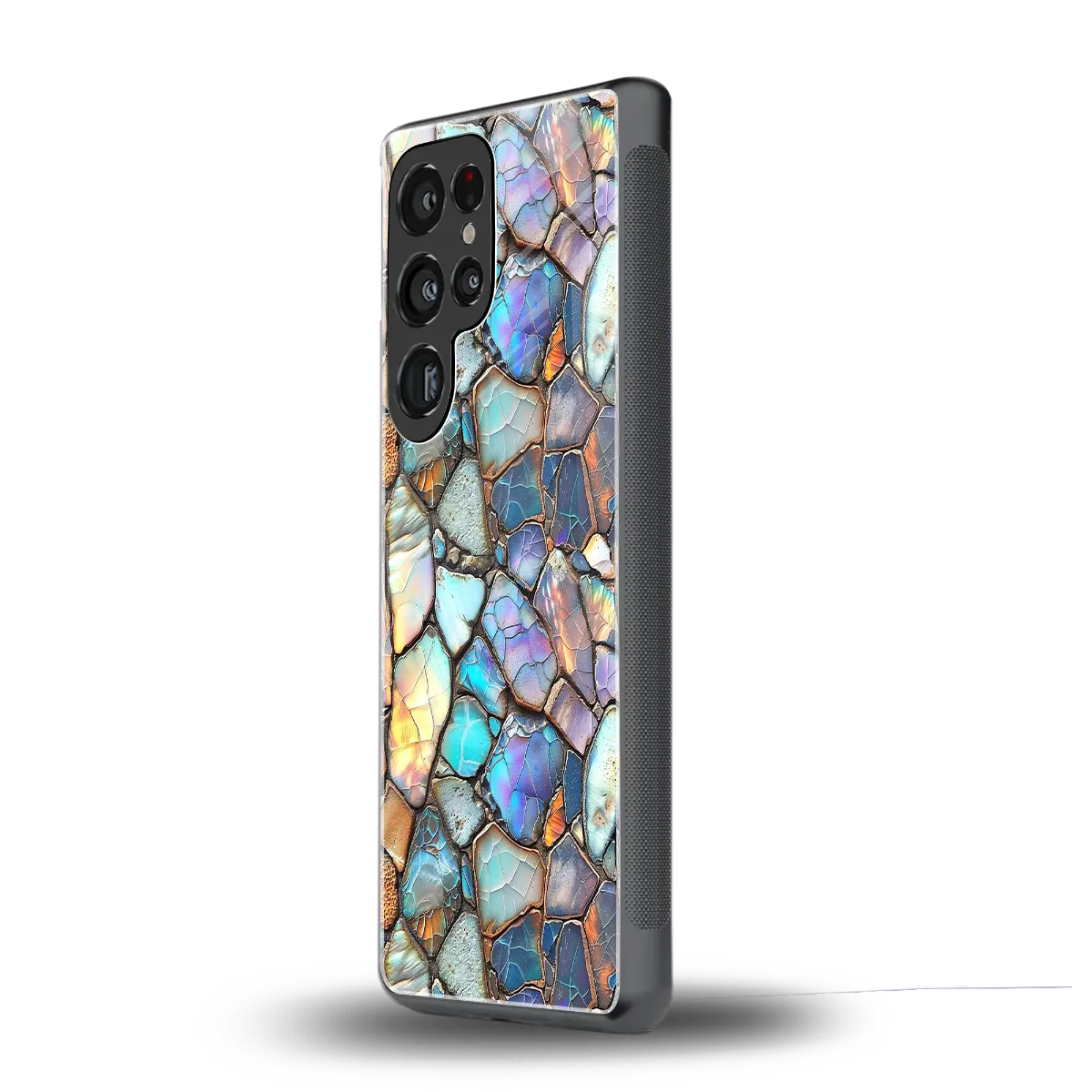 Azure Stone samsung galaxy s25 ultra mobile cover | shockproof glass phone case