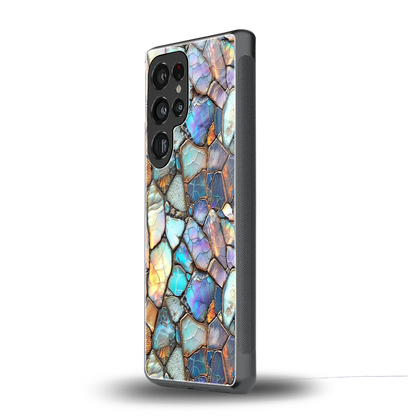 Azure Stone samsung galaxy s25 ultra mobile cover | shockproof glass phone case