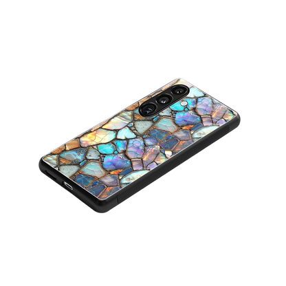 Azure Stone stylish phone case for samsung galaxy s24 | glossy glass and slim fit